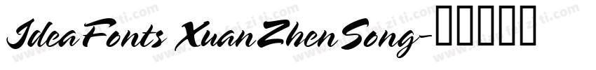 IdeaFonts XuanZhenSong字体转换